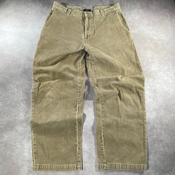 Vintage Dockers Khakis Tan Loose Fir Surplus Corduroy Pants - Picture 1 of 7